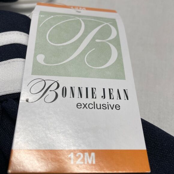Bonnie Jean Exclusive dress w/ bloomers. 12 months. NWT. Navy/White - Picture 8 of 10
